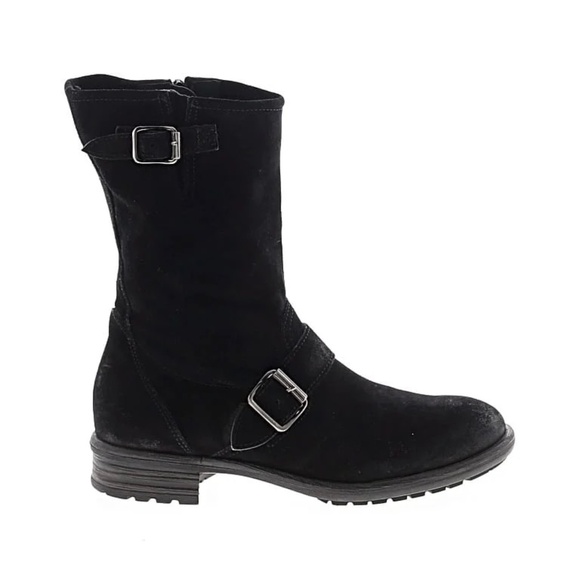 Paul Green Adison Boots Black Suede au 6 / us 8.5 NWOT - Picture 1 of 15